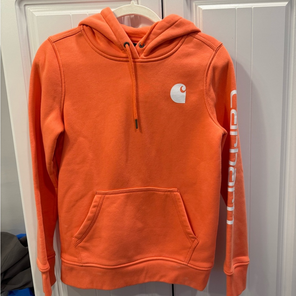 Carhartt Vibrant Coral Pullover Hoodie